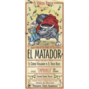 Ripken Wine label for El Matador Tempranillo wine