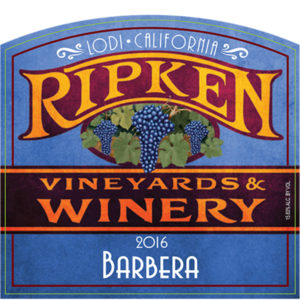 Ripken Wine label for 2016 Barbera