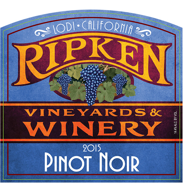 Ripken Wine label for 2015 Pinot Noir