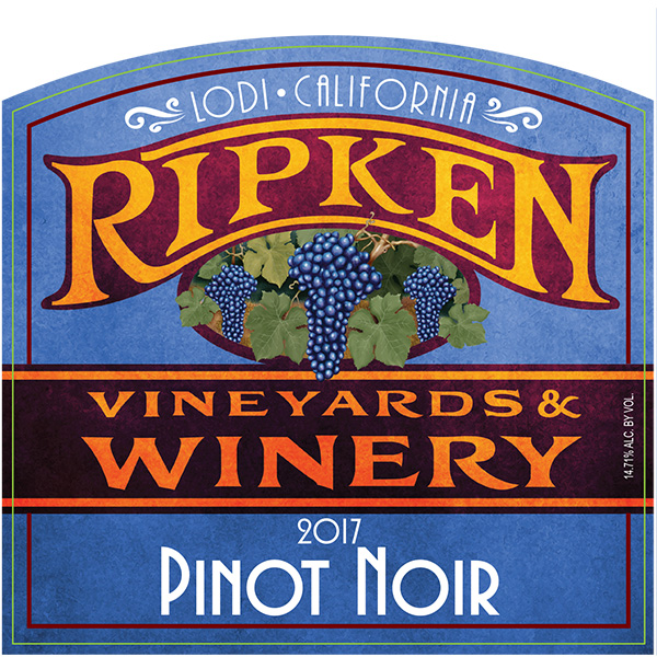 Ripken Wine label for 2017 Pinot Noir